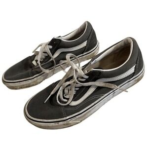 VANS Old Skool Grey Sneakers Lace up US Size Men 6.5 Women 8‎